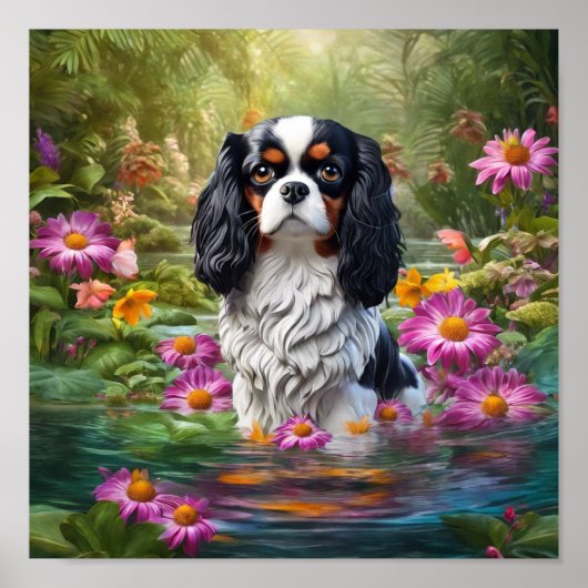 Poster King Charles Cavalier (Devant)
