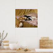 Poster King Charles Spaniels by Arthur Wardle (Cuisine)