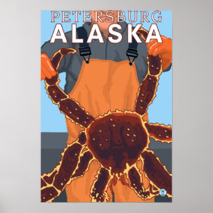 Poster King Crab Fisherman - Petersburg, Alaska