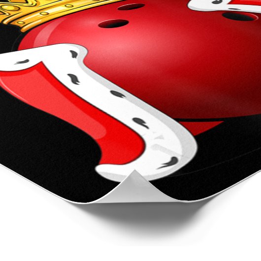 Poster King of Bowling Bowling Player Boys (Coin)