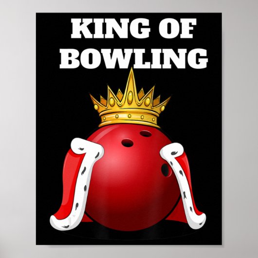 Poster King of Bowling Bowling Player Boys (Devant)