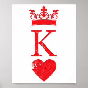 Poster King of Hearts Costume d'Halloween Poker Voiture d
