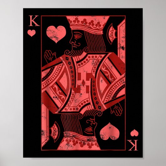 Poster King Of Hearts Valentines Day Cool V-day Couple Ma (Devant)
