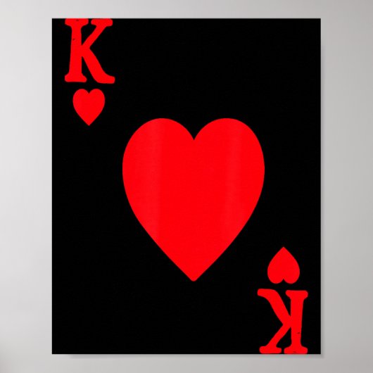 Poster King Of Hearts Valentine's Day Lover Royal Flush F (Devant)