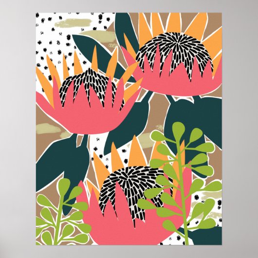 Poster King Protea I (Devant)