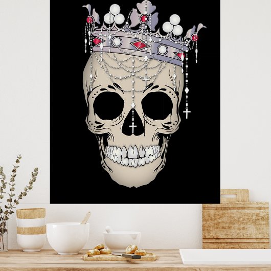 Poster King Skull (Cuisine)
