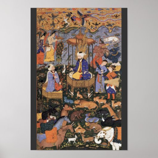 Poster King Solomon Par Persischer Meister (Devant)