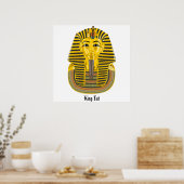 Poster King Tut, illustration du tombeau égyptien (Cuisine)