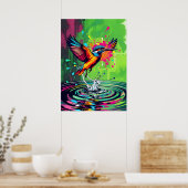 Poster Kingfisher Art (Cuisine)
