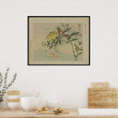 Poster Kingfisher - Japanese Print (Cuisine)