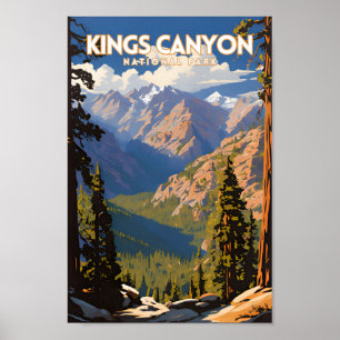 Poster Kings Canyon National Park Travel PS