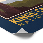 Poster Kings Canyon National Park Vintage Emblem (Coin)