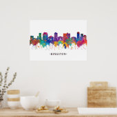 Poster Kingston Jamaica Skyline (Cuisine)