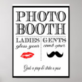 Poster KIOSQUE PHOTO mariage ou panneau de fête (Devant)