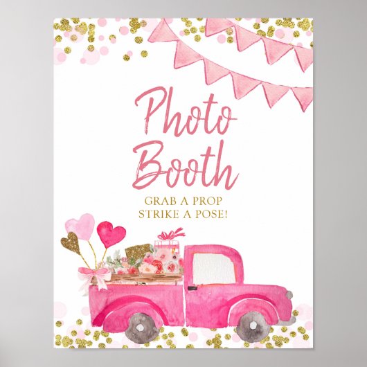 Poster Kiosque Photobooth Camion Saint-Valentin (Devant)