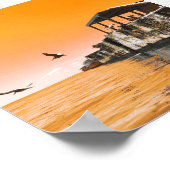 Poster kiptopeke parc national bateaux en béton dreamdaze (Coin)