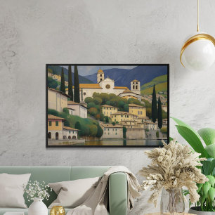 Poster Kirche Cassone Gustav Klimt Peindre Serene