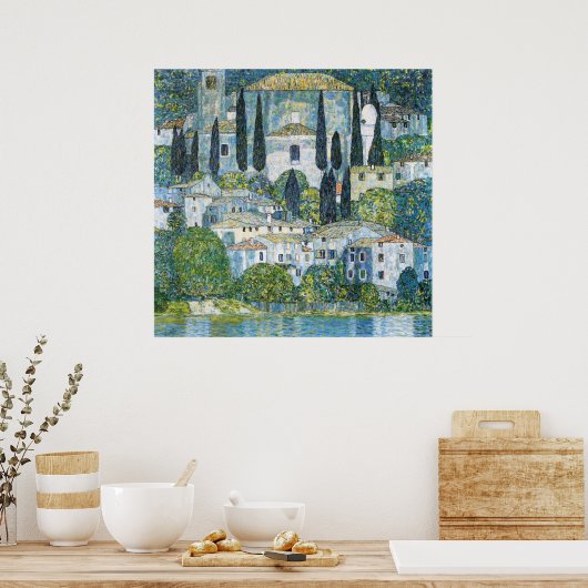 Poster Kirche de Klimt à Cassone (Cuisine)