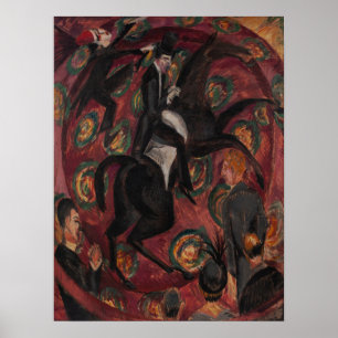 Poster Kirchner - Cavalier de cirque