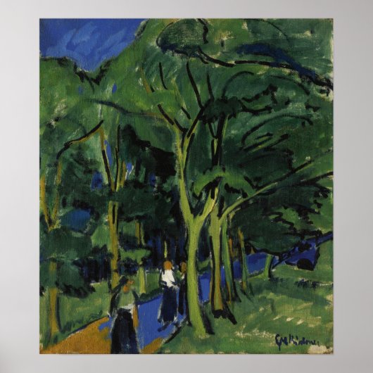 Poster Kirchner - Chemin forestier (Devant)