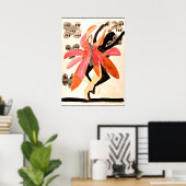 Poster Kirchner - Danseurs, peinture colorée (Bureau à domicile)