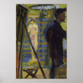 Poster Kirchner - Erich Heckel Et Modèle Dans Le Studio 1 (Devant)
