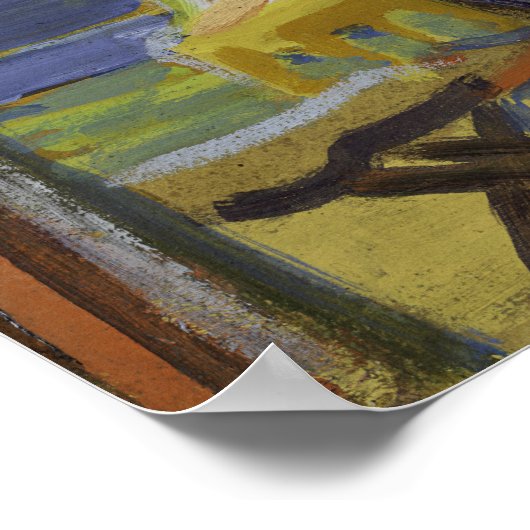 Poster Kirchner - Erich Heckel Et Modèle Dans Le Studio 1 (Coin)