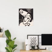 Poster Kirchner - Le baiser (Bureau à domicile)