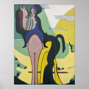 Poster Kirchner - Le cavalier