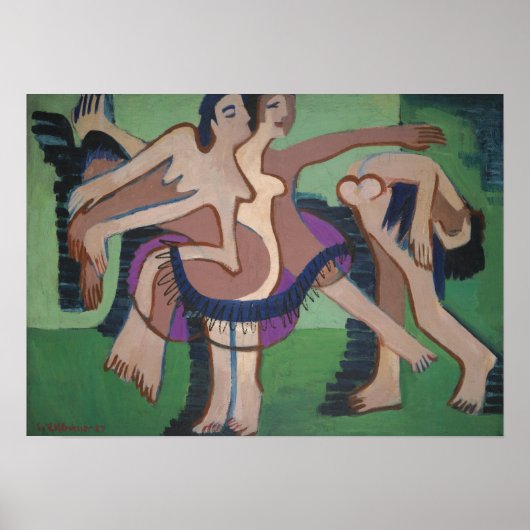 Poster Kirchner - Lot du groupe de danse (Devant)