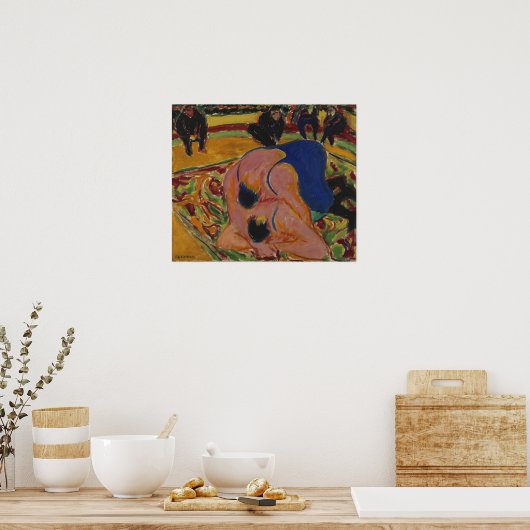 Poster Kirchner - Lutteurs Dans Un Cirque (Cuisine)