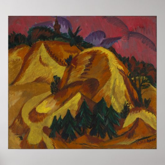 Poster Kirchner - Montagnes de sable (Devant)