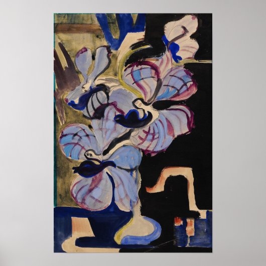 Poster Kirchner - Nature morte avec orchidées (Devant)