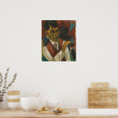 Poster Kirchner - Otto Mueller avec pipe (Cuisine)