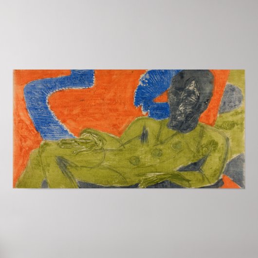 Poster Kirchner - Portrait D'Otto Mueller (Devant)