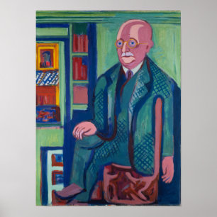 Poster Kirchner - Portrait Dr Carl Hagemann 1928