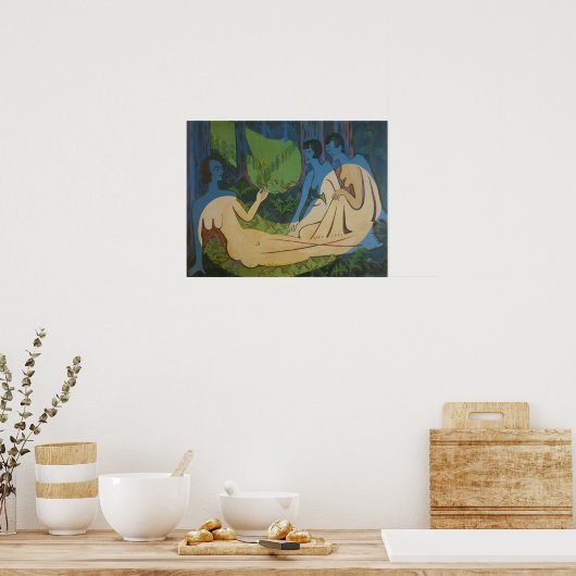 Poster Kirchner - Trois chiffres (Cuisine)