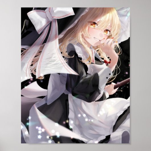 Poster Kirisame Marisa en noir (Devant)