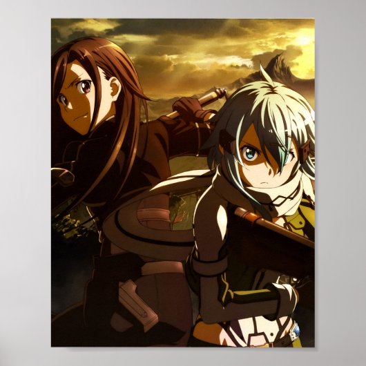 Poster Kirito Et Sinon (Devant)