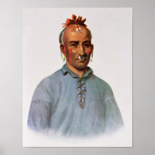 Poster Kish-Kal-Wa, un chef de Shawnee