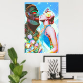 Poster Kiss for a Star Kingdom Psychedelic Dream Pop (Bureau à domicile)