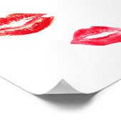 Poster Kiss Lipstick Bachelorette Party Photo Booth Frame (Coin)