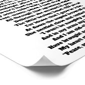 Poster KISS ME BONNE NUIT poème (Coin)