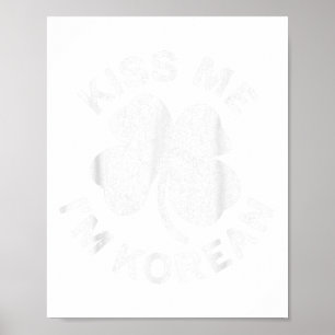 Poster Kiss Me Im Chemise Coréenne Hommes Femmes Enfants