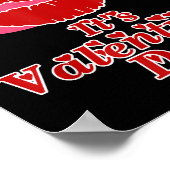 Poster Kiss Me It's Valentines Day - Saint Valentin (Coin)