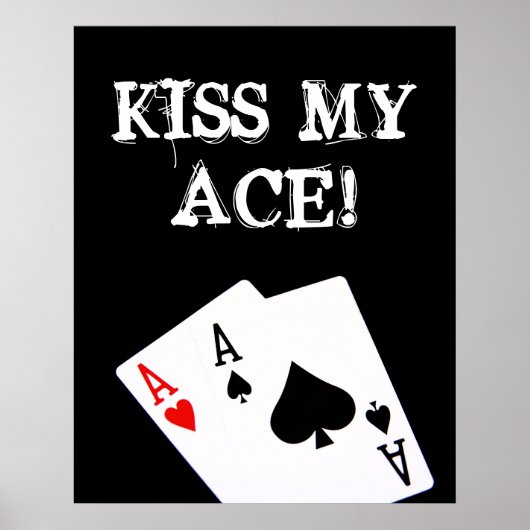 Poster KISS MON ACE ! Poker (Devant)