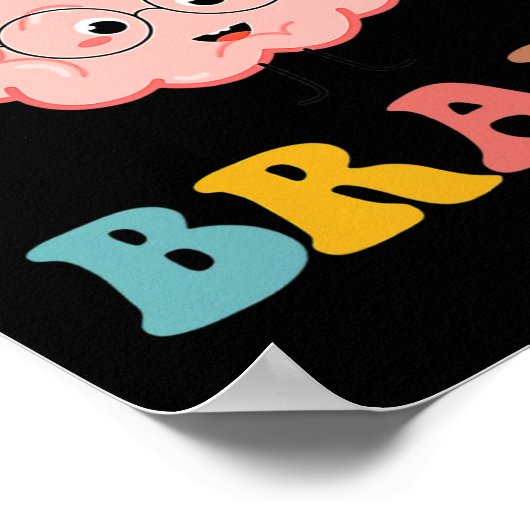 Poster Kiss Your Brain Sped Enseignant Appréciation Retou (Coin)