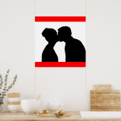 POSTER KISSING COUPLE (Cuisine)
