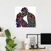 POSTER KISSING COUPLE (Bureau à domicile)