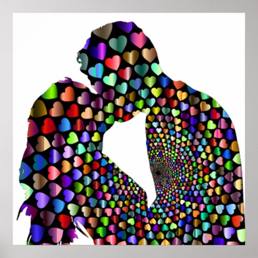 POSTER KISSING COUPLE (Devant)